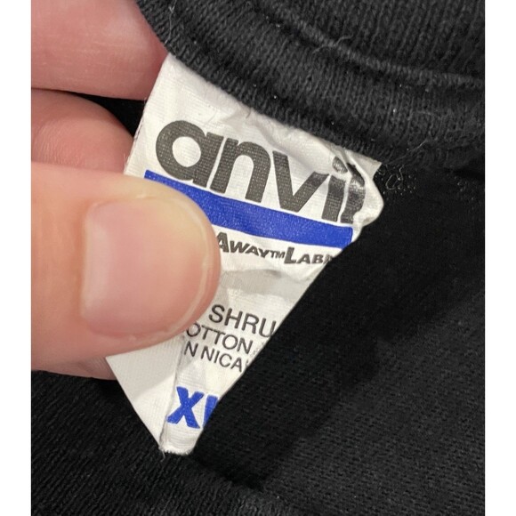 Vintage 1996 AC/DC 'Back in Black' Band T-shirt Size XL 1990s - Picture 4 of 7